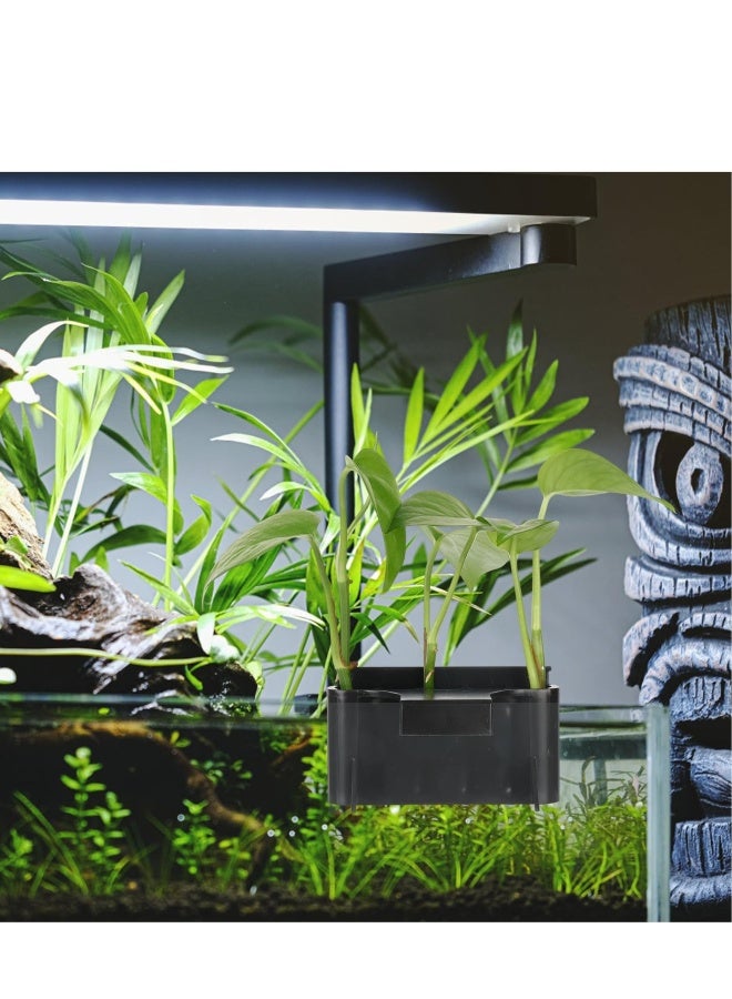 حاملي النباتات المعلقة للأحواض، حامِل نبات أسماك واحد، وعاء نبات مائي للنباتات الحية، مزهرية معلقة زخرفية لتنسيق الأحواض، مثالية لتزيين المنزل والمكتب - Image 2