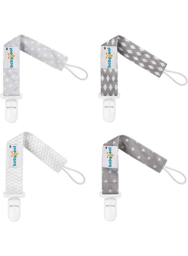 babygoal Baby Plastic Teething Clips, Pack of 4,4PS07-B - Image 1
