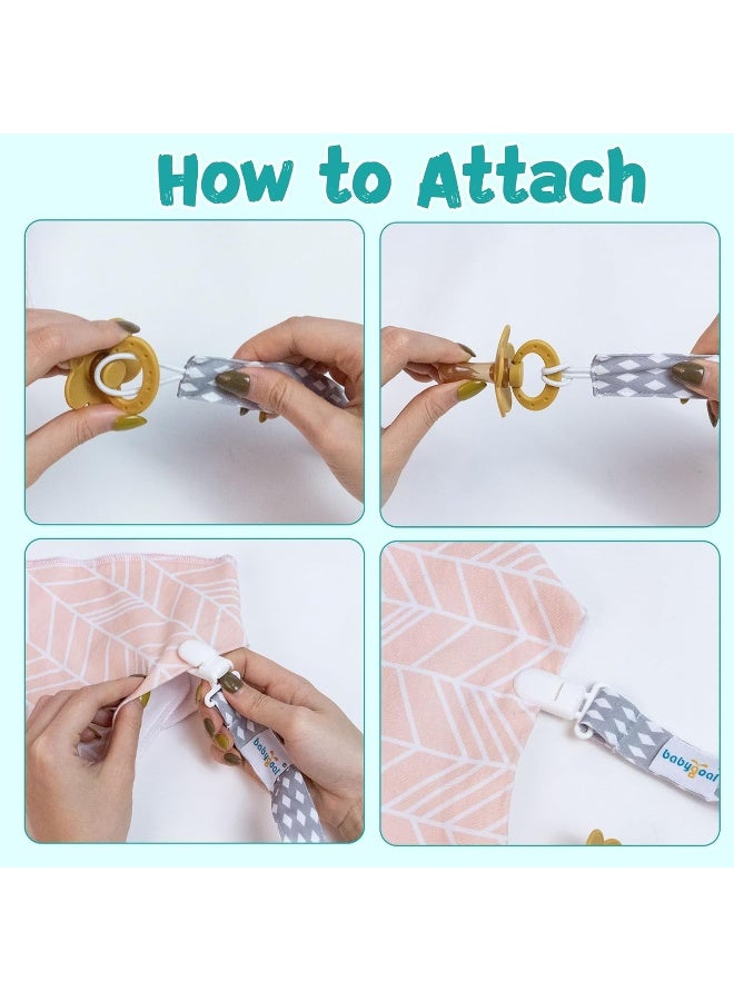 babygoal Baby Plastic Teething Clips, Pack of 4,4PS07-B - Image 5