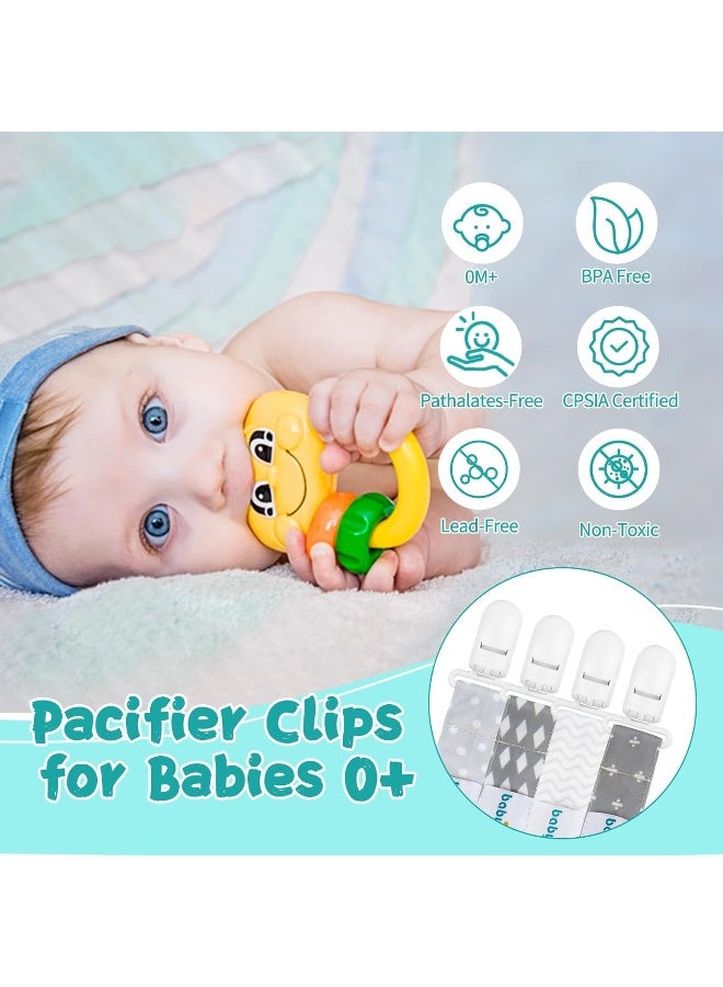 babygoal Baby Plastic Teething Clips, Pack of 4,4PS07-B - Image 2