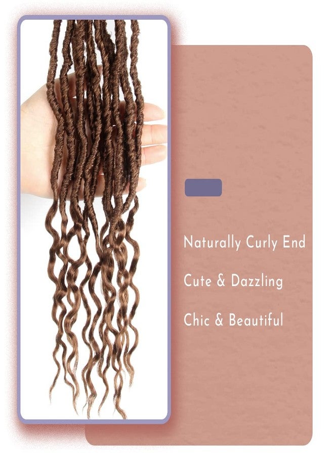 BOHOBABE Faux Locs Crochet Hair 30 Inch, Boho Soft Crochet Locs with Curly Ends, Long Bohemian Goddess Locs Crochet Braids for Black Women (6 Packs, 30#) - Image 5