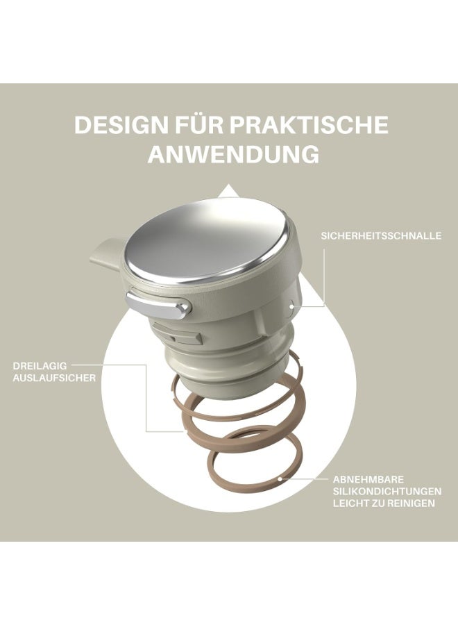 IDEUS Thermos Flask, 2 L, Stainless Steel Double-Walled Coffee Pot, Vacuum Insulation, Insulated Jug, Warming Jug, Teapot for Coffee, BPA-Free, - Image 4