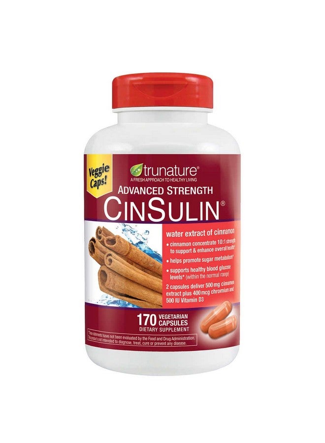 Trunature Advanced Strength Cinsulin 170 Capsules - Image 1