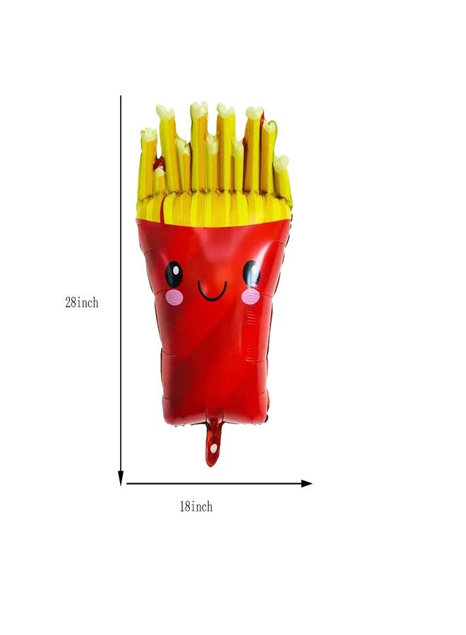 DYT 9 Pieces Food Themed Balloons Hamburger Hot Dog Ketchup Mustard Bottle BBQ Party Balloons Foil Balloon for Picnic Snacks Party Birthday Decorations Supplies - Image 5