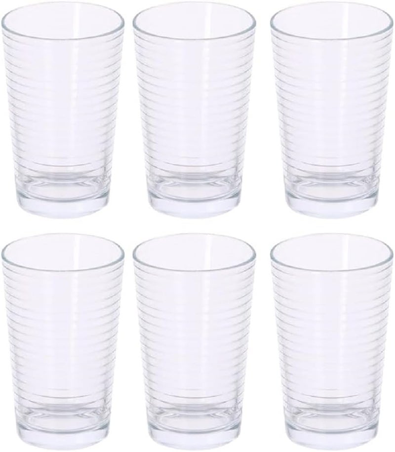 alpina Water Glasses  Drinking Glasses Set  Glasses Set of 6  Dishwasher Safe  220 ml