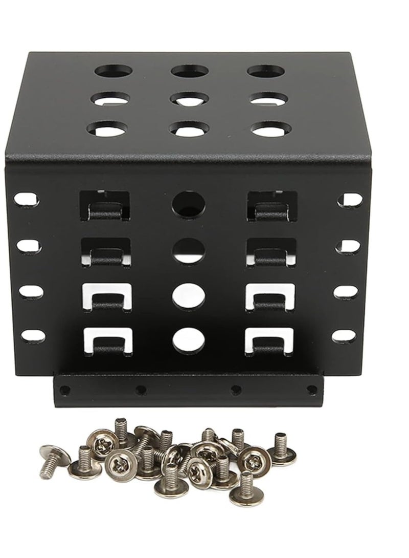 erorex 2.5" Hard Drive Mounting Rack with 4 Slots, Aluminium Alloy Storage Tray Bracket, 2.5" to 3.5" SSD HDD Enclosure Caddy Expansion - Image 2