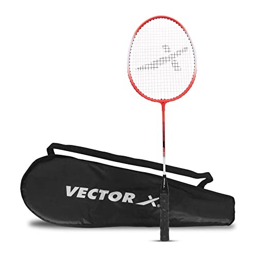 Vector X VXB-150 Badminton Racquet (1 PC Racquet + Full Cover, Red) - Image 1