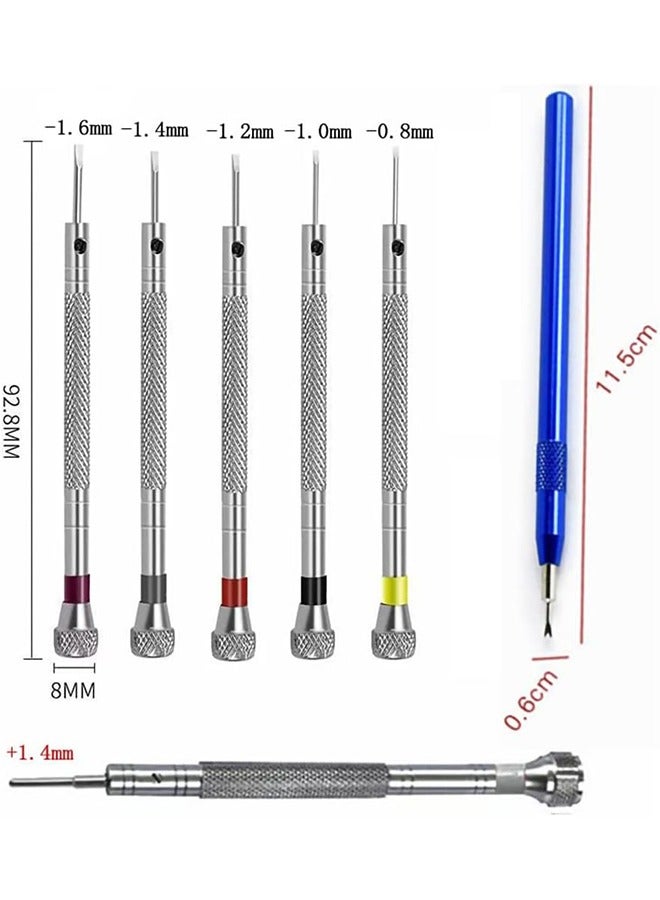 Screwdriver Watch Repair Kit, 7 Piece Set for Watch Link Disassembly Micro Precision One-piece Screwdriver for Jewelry Processing Glasses Electronic Replacement Parts Product Repair