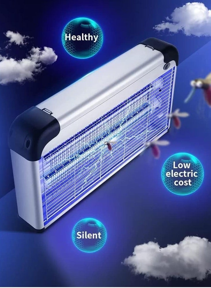 DLC Electric zapper for flying insects, flies, wasps, and mosquitoes, with a capacity of 20 watts, for indoor and outdoor places.  - Image 4