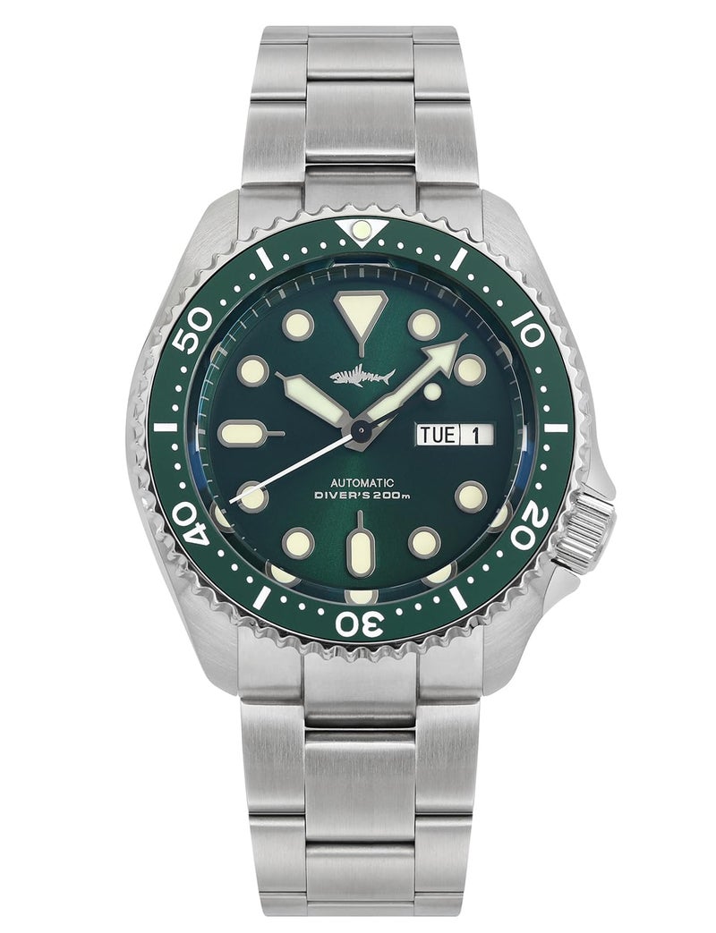TACTICAL FROG Heimdallr SKX007 Dive Watches for Men, NH36A Movement C3 Luminous Mens Automatic Watches, 200 Meter Water Resistant, Multi-Color - Image 1