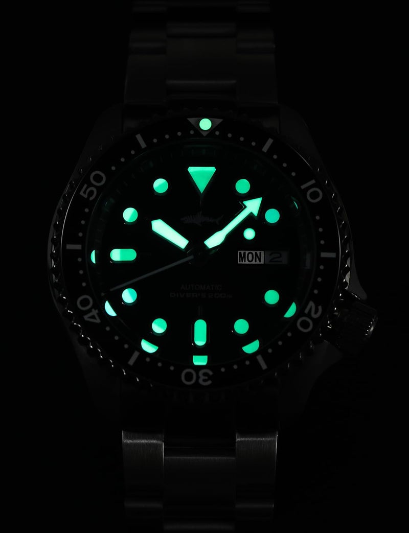 TACTICAL FROG Heimdallr SKX007 Dive Watches for Men, NH36A Movement C3 Luminous Mens Automatic Watches, 200 Meter Water Resistant, Multi-Color - Image 3