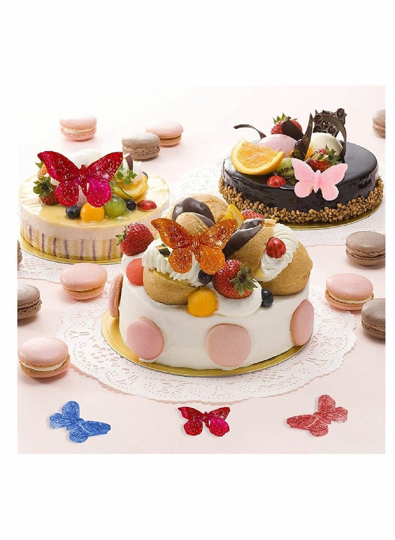 NIBEMINENT 6 Pack Fondant Silicone Molds Set, Non Stick For Cake Decorating, Mini Butterfly, Flower, Leaves, Rose Making Chocolate Aking Mold Set - Image 5