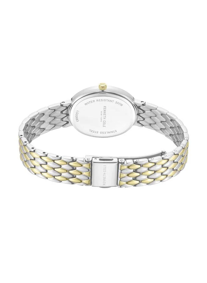 Kenneth Cole New York Upper East Side Women's 25mm Watch with Green Mother-of-pearl Dial & Two-tone Stainless Steel Bracelet