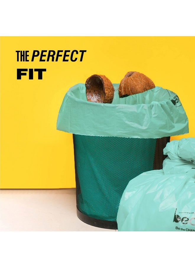 BECO Beco Eco-FriendlyGarbage Bags for Dustbin | 90 Pcs | Small 17 X 19 Inches | Pack of 3 | Green| Dustbin Bags/Trash Bags with Detachable Drawstrings  - Image 5