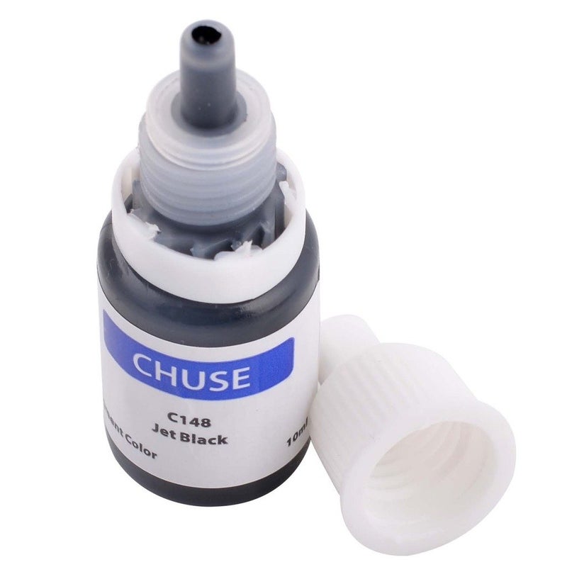 Chuse حبر ميكروبليدنج CHUSE مكياج دائم صبغة 0.35 أونصة/10 مل حبر حواجب صبغة ميكروبليدنج لحواجب وآيلاينر (C148 أسود جت) - Image 5