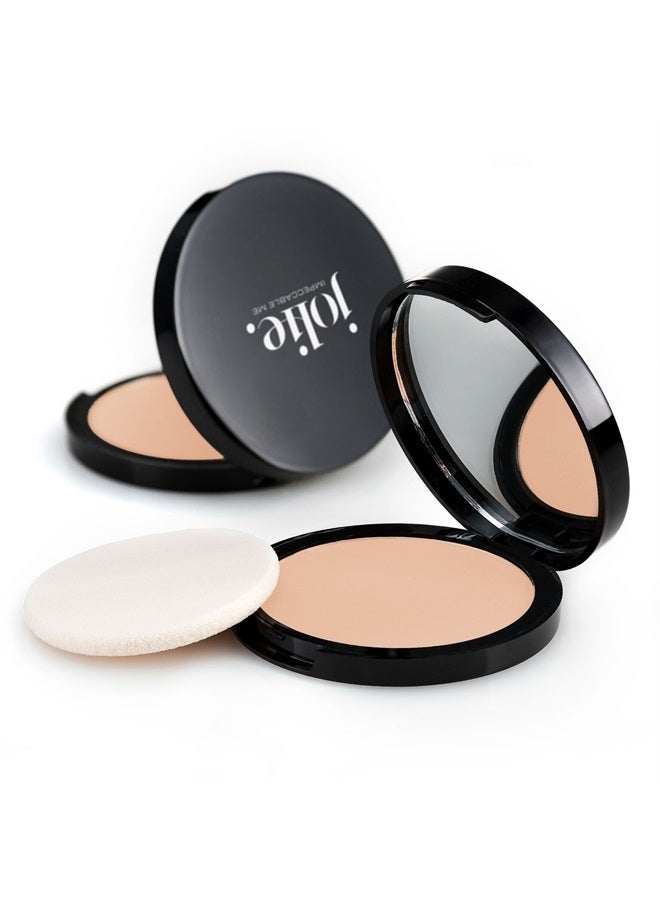 Jolie Dual-Activ Matte Finish Pressed Powder Foundation (Medium Beige)