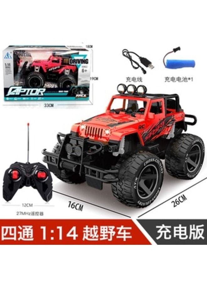 4 Remote Control Car Off-Road RC Jeep Vehicle Simulation design Fall Crash resistant Mainan Control Kereta