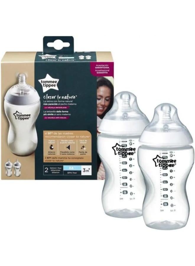 Tomme Tippee Baby Bottles 340ml 3m - Image 2