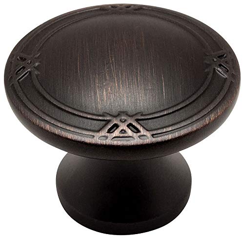 Cosmas 10 Pack 9462ORB Oil Rubbed Bronze Cabinet Hardware Round Knob 1516 Diameter