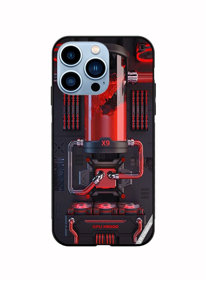 VR CREATIVE Protective Case Cover For Apple iPhone 14 Pro Max Red X9 Design Multicolour - Image 1
