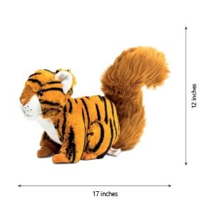 Randimals Tiger with Squirrel Tail Plush Stuffed Toy 15 Soft Huggable Premium Quality Hybrid Animal Friend Encourages Adventure Imagination - Image 5