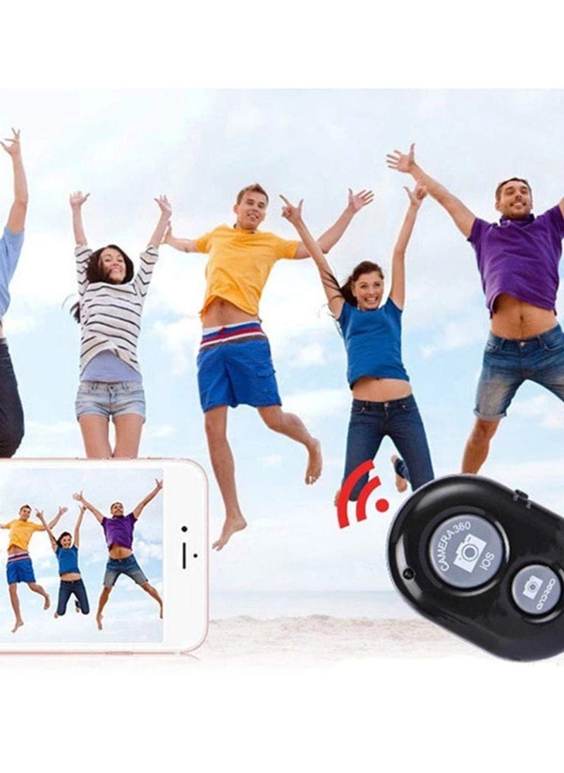Raxoom - Remote Control Button Bluetooth Phone Selfie Stick Shutter Release (Black) - Image 1
