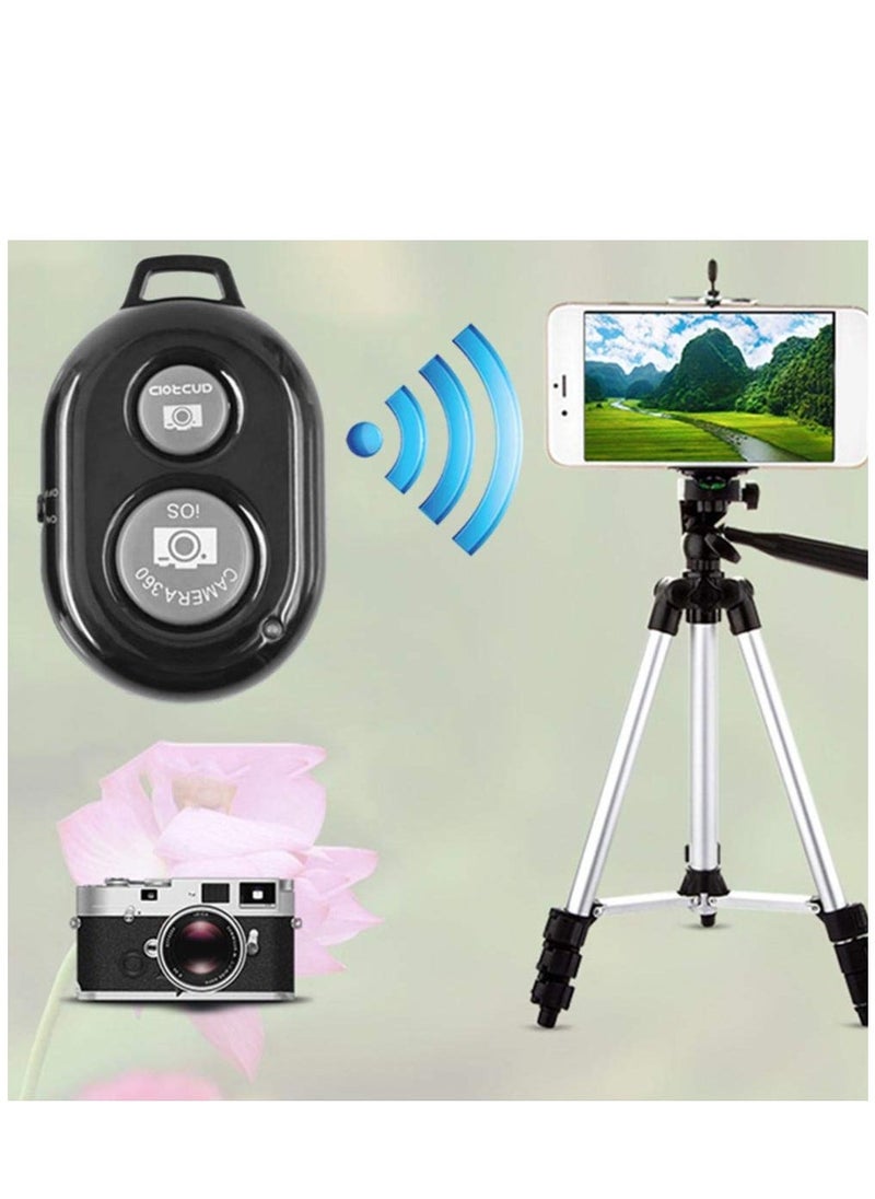 Raxoom - Remote Control Button Bluetooth Phone Selfie Stick Shutter Release (Black) - Image 1