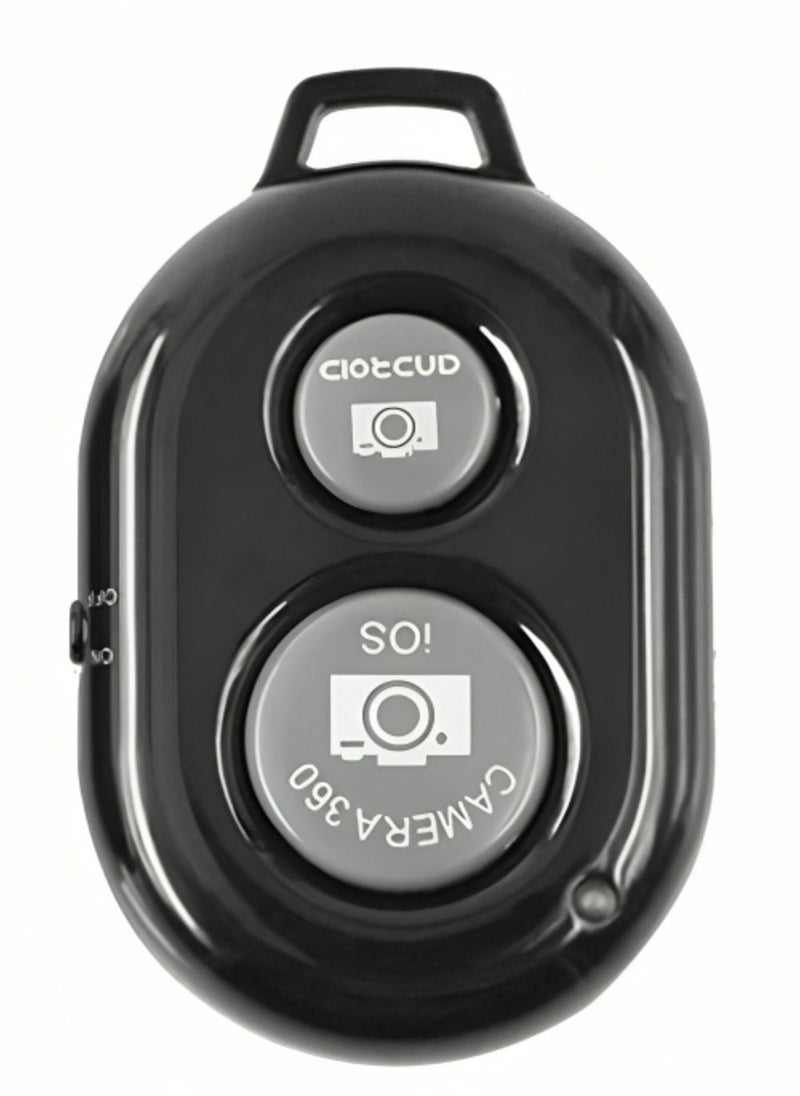 Raxoom - Remote Control Button Bluetooth Phone Selfie Stick Shutter Release (Black) - Image 1