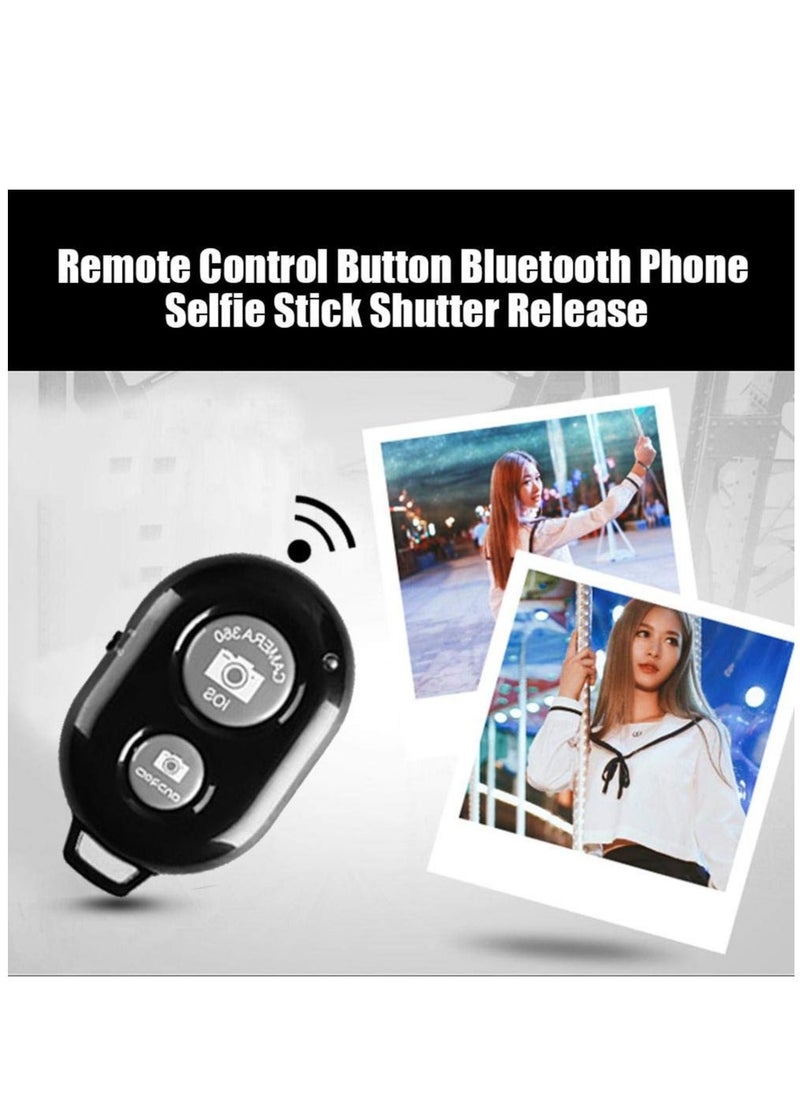 Raxoom - Remote Control Button Bluetooth Phone Selfie Stick Shutter Release (Black) - Image 1