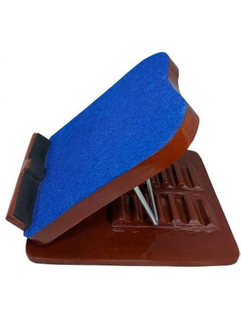 PHYSIOTREX® Physiotherapy Equipments Wooden Adjustable Calf Stretcher Slant Board & 8-Level Ankle Incline for Stretching Calf Muscle - Image 1