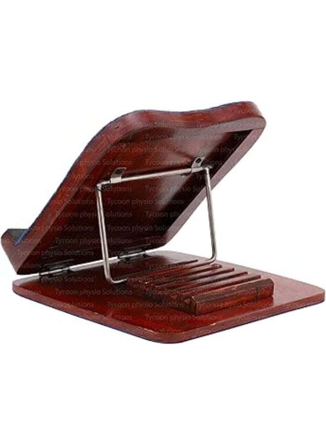 PHYSIOTREX® Physiotherapy Equipments Wooden Adjustable Calf Stretcher Slant Board & 8-Level Ankle Incline for Stretching Calf Muscle - Image 3