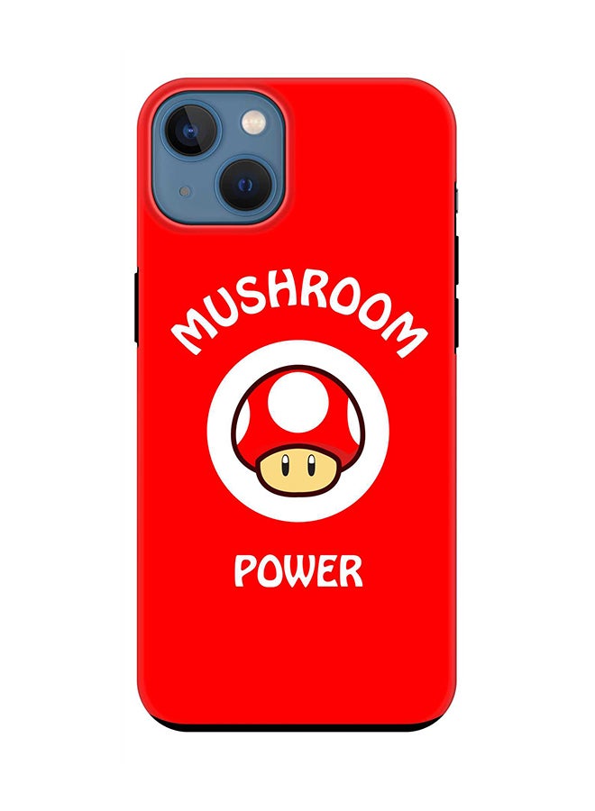 Stylizedd Tough Pro Series Case for Apple iPhone 14 Dual Layer hybrid PC & TPU Customized Mobile Cover Shield with inner TPU protection Matte Finish - Mushroom Power