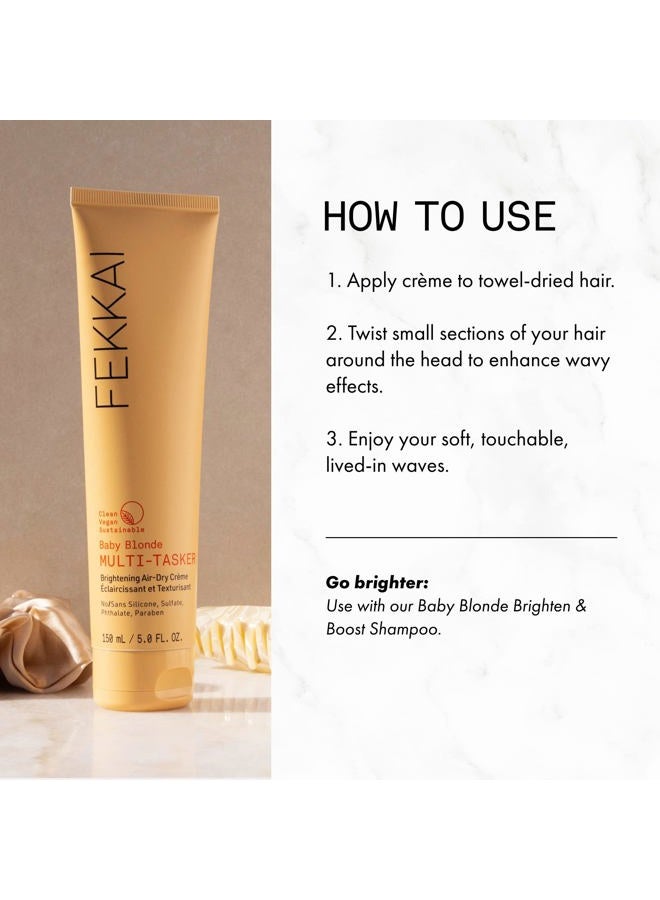 Fekkai Baby Blonde Multi-Tasker Brightening Air-Dry Creme - 5 oz - Brightens & Moisturizes Hair - Salon Grade, EWG Compliant, Vegan & Cruelty Free - Image 4