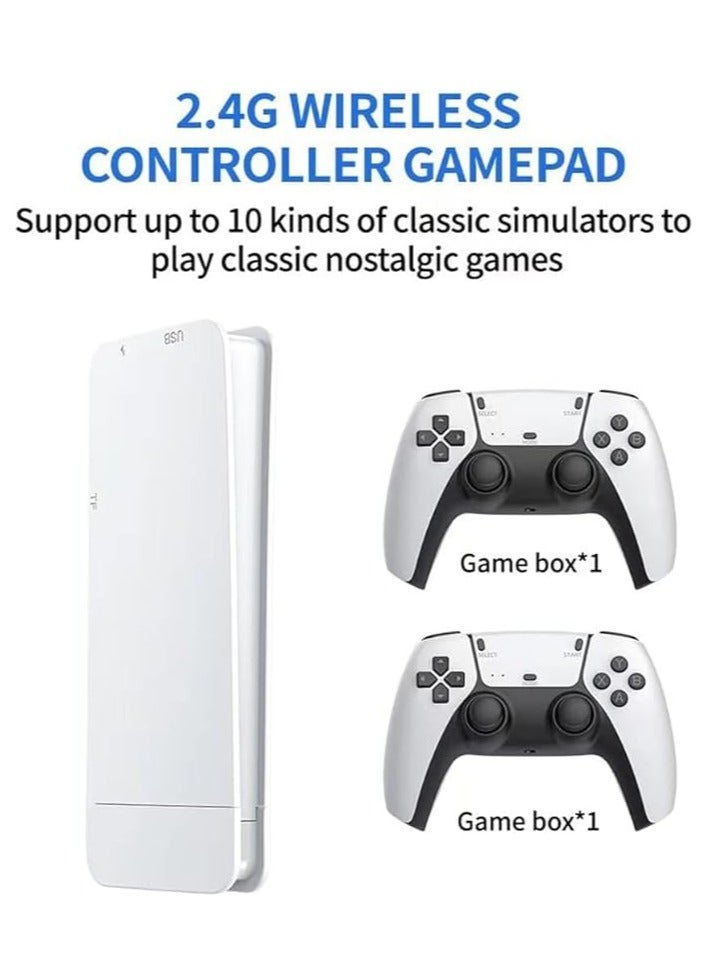 Retro Wireless Game Console M15, Plug  Play Video Game TV Game Stick 128G with 30000+ Games, 2.4G 4K HDMI Stick Gaming Wireless Controller - Image 2