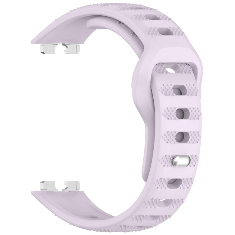 erorex For Huawei Band 10 / 9 / 8 Dot Reverse Buckle Silicone Watch Band(Purple) - Image 3