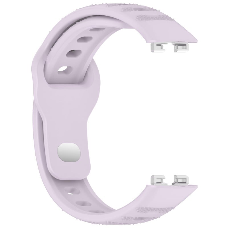 erorex For Huawei Band 10 / 9 / 8 Dot Reverse Buckle Silicone Watch Band(Purple) - Image 4