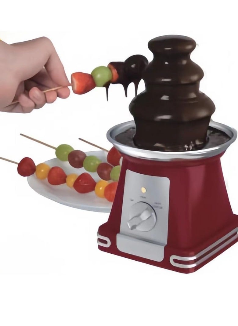 Chocolate Fountain Machine 3-Layer Chocolate Fountain Chocolate Melting Tower Electric Chocolate Machine Easy To Clean Suitable For Family Gatherings Birthday Parties