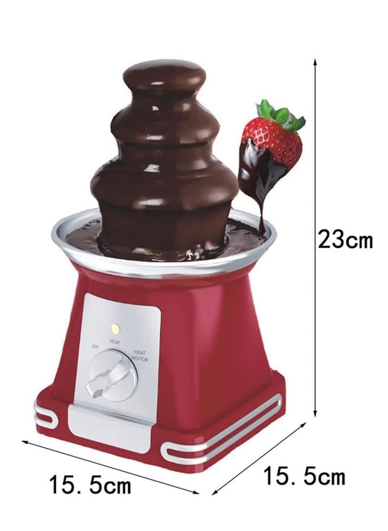 Chocolate Fountain Machine 3-Layer Chocolate Fountain Chocolate Melting Tower Electric Chocolate Machine Easy To Clean Suitable For Family Gatherings Birthday Parties