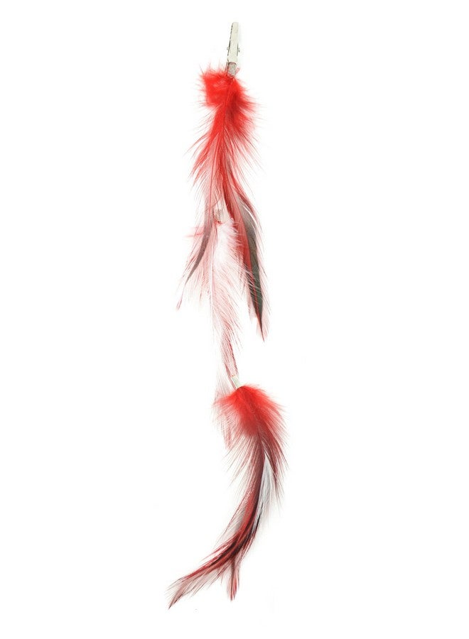 Designer Feathers 12746 Feather Hair Extension, 4-Piece, White Hackle