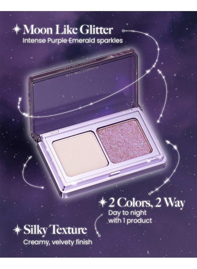 AMTS Moon Collection Eyeshadow - Dual Color Matte & Glitter Eye Shadow Palette - High Pigmentation,Safe Ingredients, Suitable for Sensitive Skin, and Versatile Makeup Looks (Moon) - Image 2