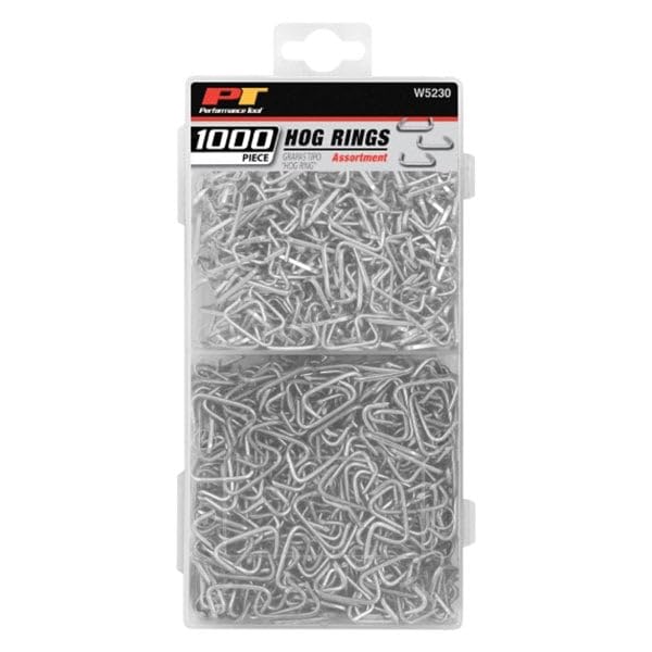 Performance Tool W5230 1,000pc Steel Hog Ring for: Upholstery, fencing, craft, rope, bungee cords, bag closures, crab pots, furniture and much more - Image 3