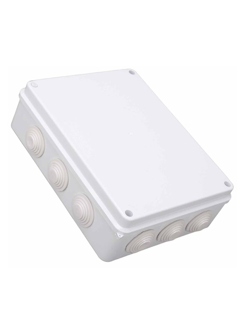 Duravel Junction Box, ABS Plastic IP65 Waterproof and Dustproof, Universal Electrical Enclosure, Outdoor and Indoor Project Box (255 x 200 x 80 mm) - Image 1