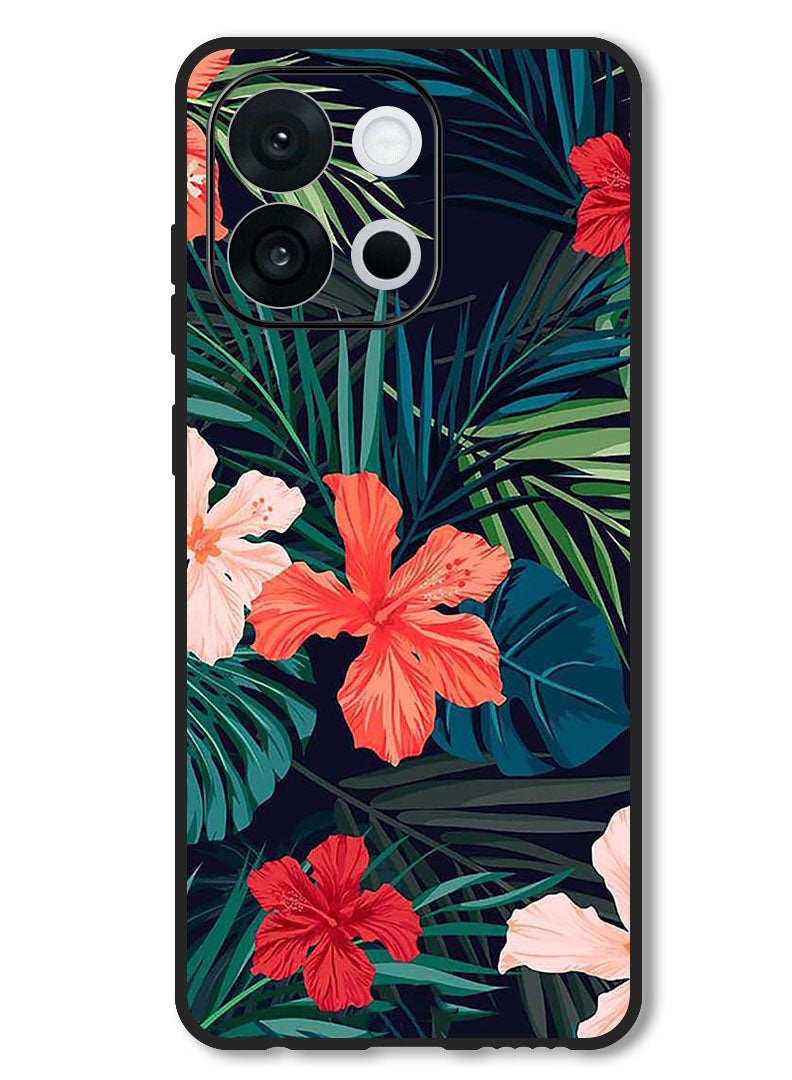 Theodor Case Compatible with OnePlus 13s 6.32 Inch Protection Shockproof Bumper Cover Flowers (2) - Image 1