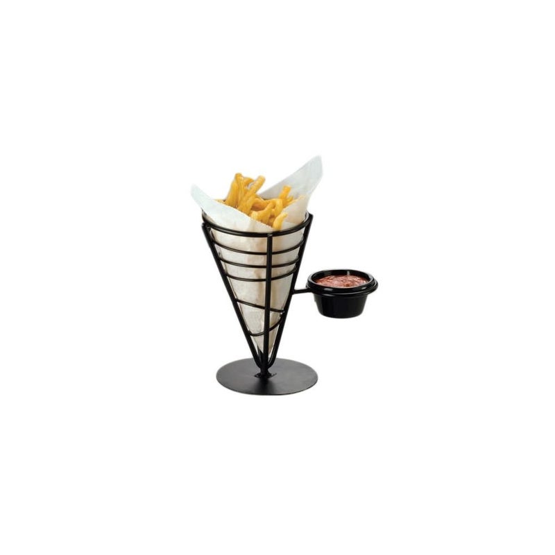 American MetalCraft American Metalcraft FBS591 Fry Baskets and Cones 8125 Length x 575 Width Black