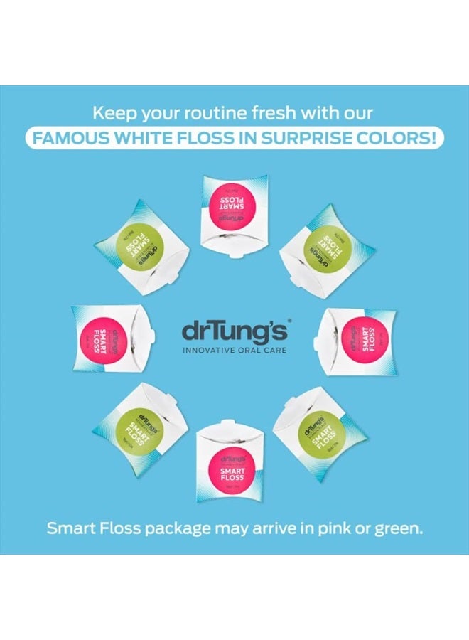 drTung's DrTung's Smart Floss - Natural Floss, PTFE & PFAS Free Floss, Gentle on Gums, Expands & Stretches, BPA Free Floss - Natural Dental Floss Cardamom Flavor (Pack of 11)  - Image 5