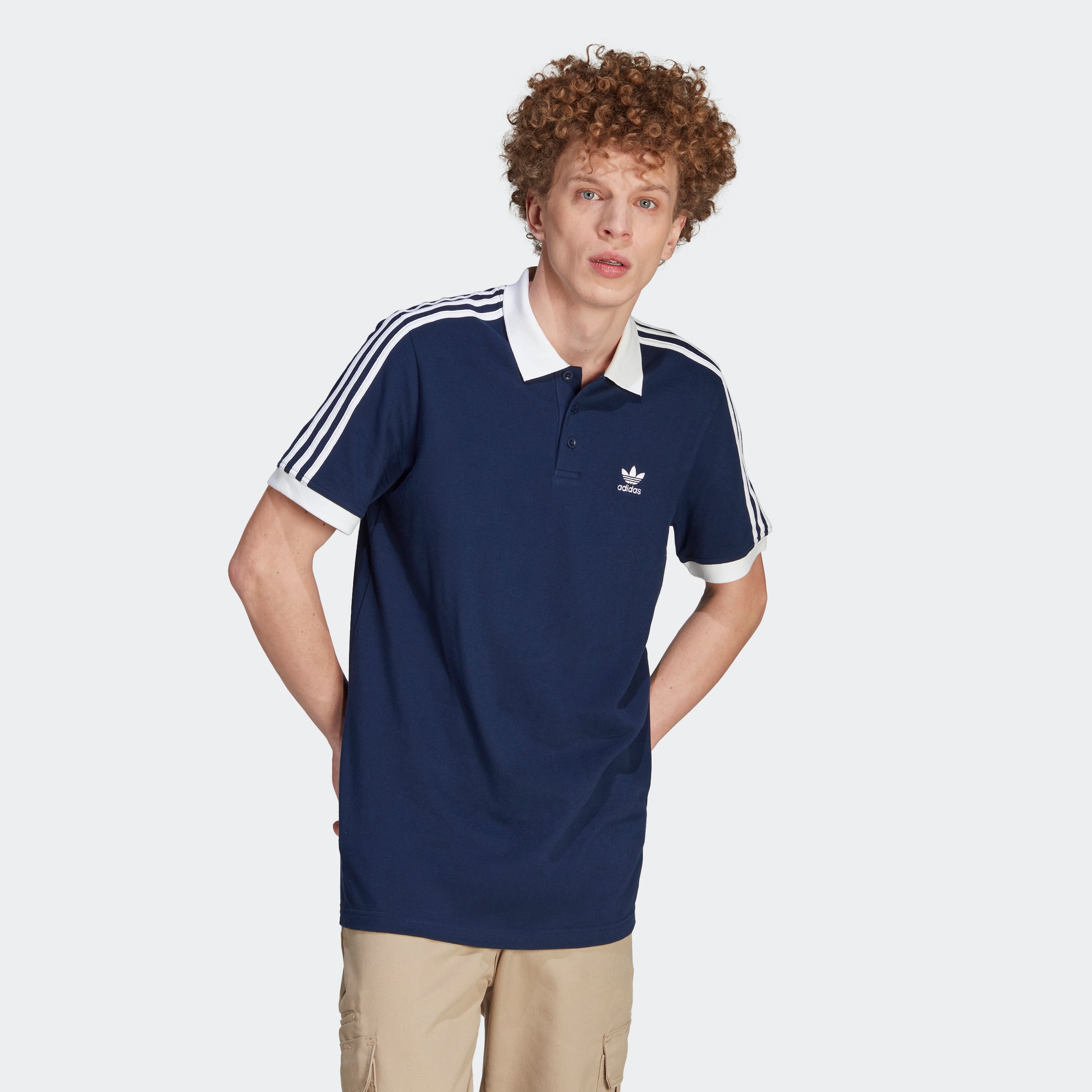 美品 adidas Adicolor Classic 3S PoloShirt Adidas Original Adicolor Classics 3-Stripes Polo Shirt