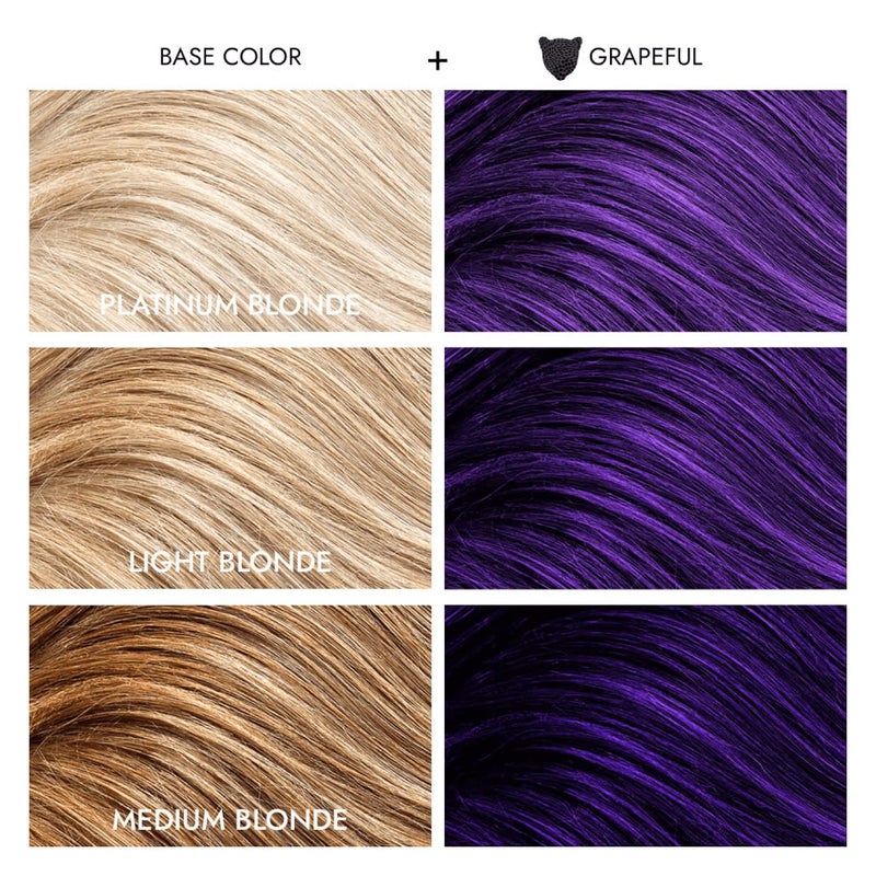 Strawberry Leopard Grapeful Semi Permanent Conditioning Hair Color, Repairs and Rejuvenates Hair, All Hair Types and Textures, Vegan, CrueltyFree, GlutenFree, 8 Fl. Oz. - Image 5