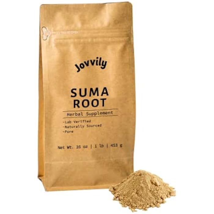 Jovvily Suma Root - 1lb - Adaptogen - Traditional Herbal Supplement - Brazilian Ginseng - Image 1