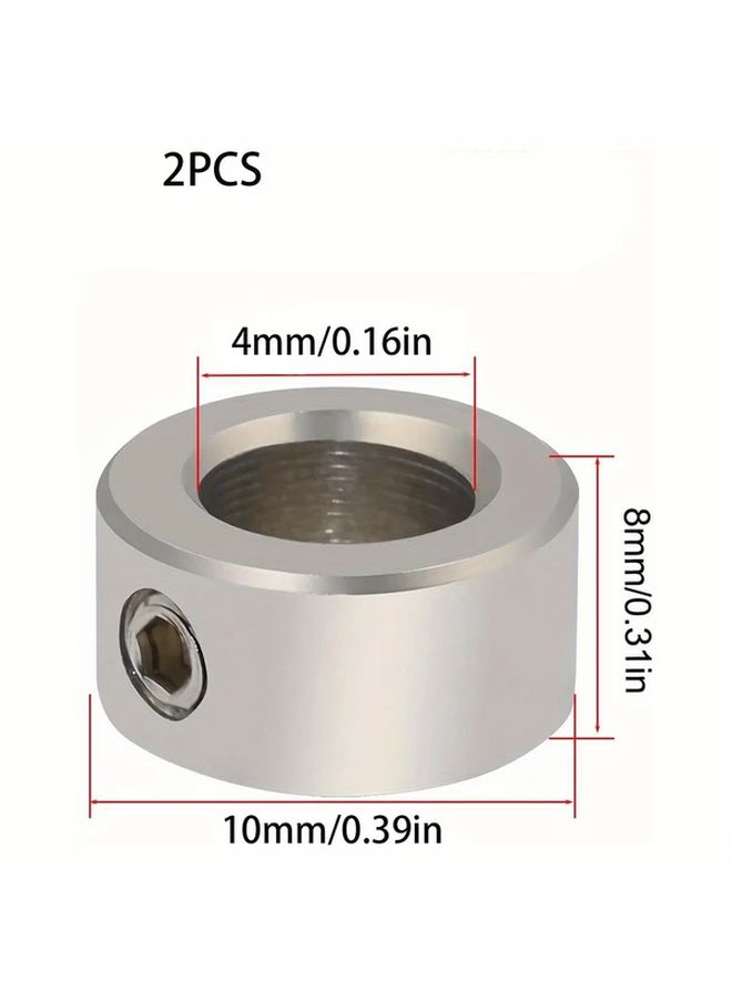 2 Pcs 6mm Drill Bit Limit Rings Precision Depth Fixer 7 Size Models Metal Positioning Rings - Image 3