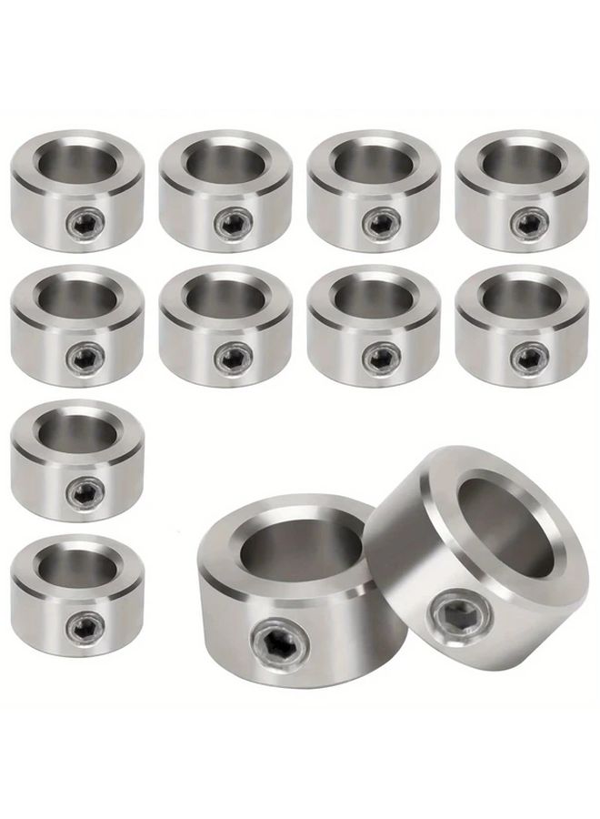 2 Pcs 6mm Drill Bit Limit Rings Precision Depth Fixer 7 Size Models Metal Positioning Rings - Image 1